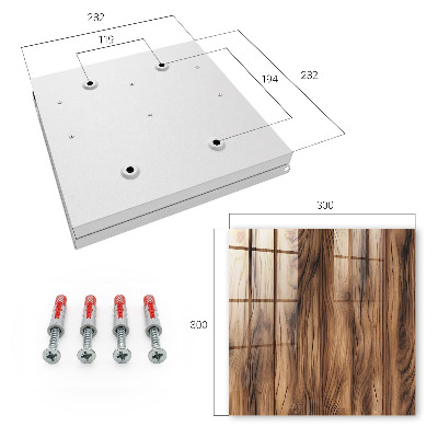 Key cabinet for wall Wooden texture