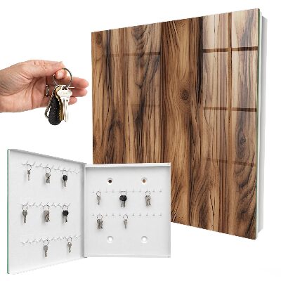 Key cabinet for wall Wooden texture