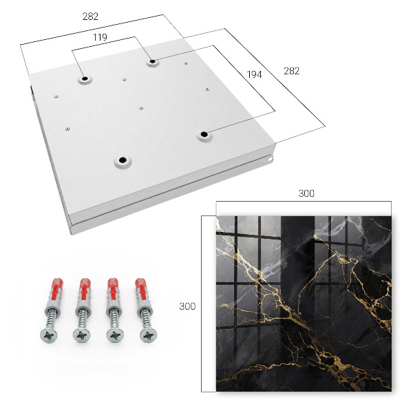 Key cabinet for wall Elegant pattern