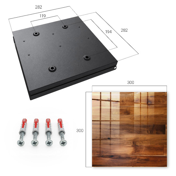 Key cabinet for wall Wooden boards