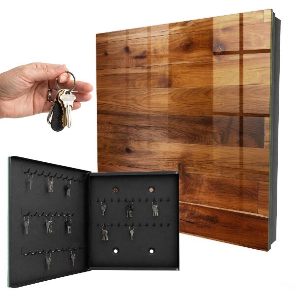 Key cabinet for wall Wooden boards