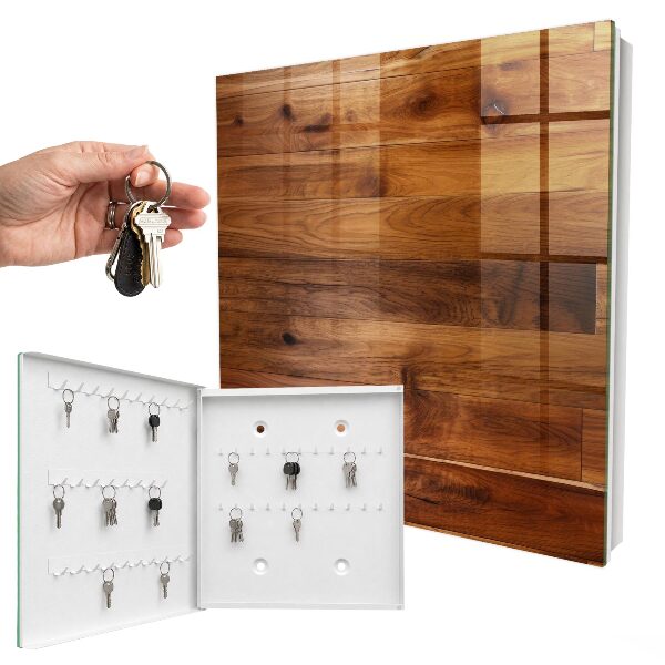 Key cabinet for wall Wooden boards