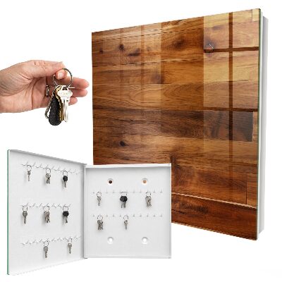 Key cabinet for wall Wooden boards