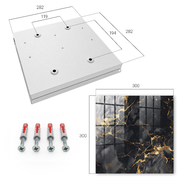 Key box Black marble