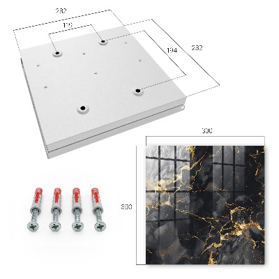 Key box Black marble