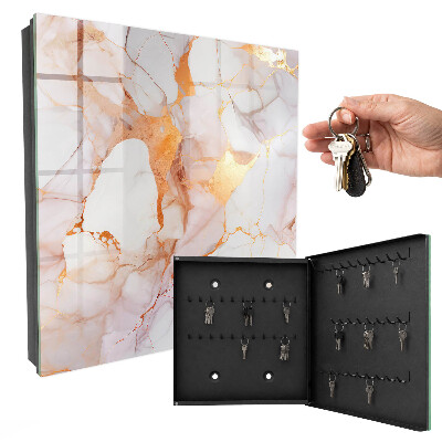 Key cabinet for wall Marble elegance
