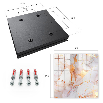 Key cabinet for wall Marble elegance