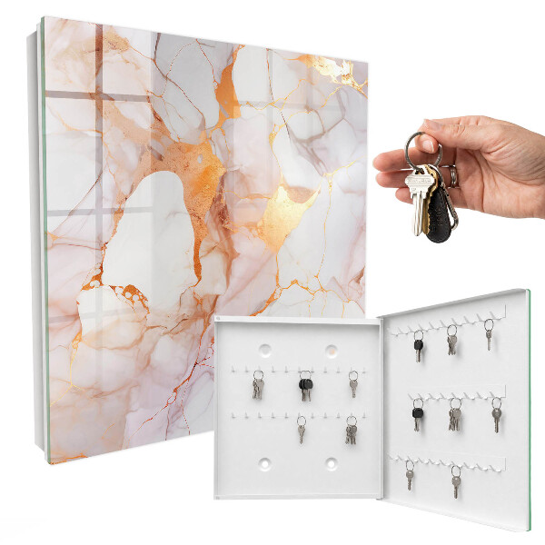 Key cabinet for wall Marble elegance