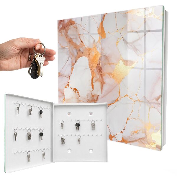 Key cabinet for wall Marble elegance