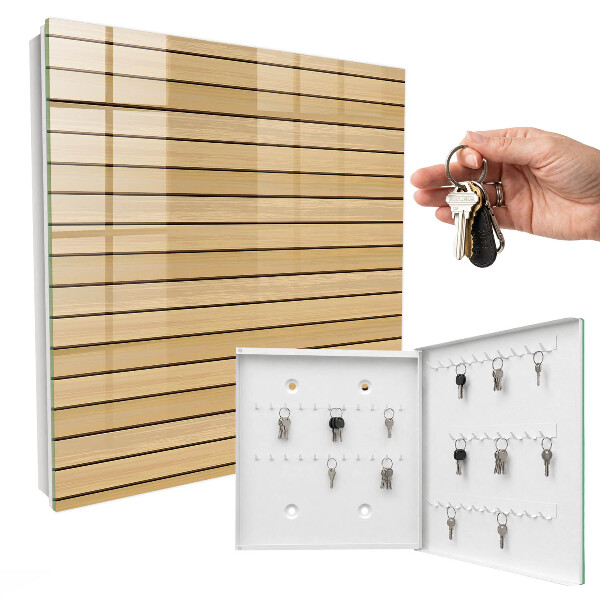 Key storage box Beige boards