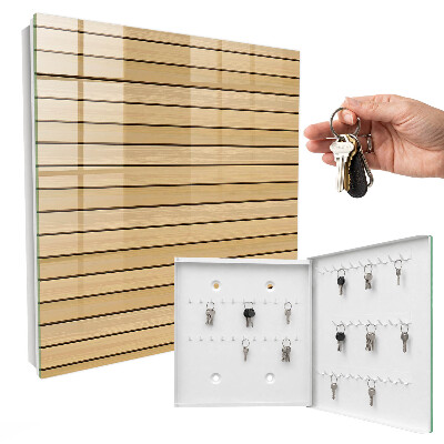 Key storage box Beige boards