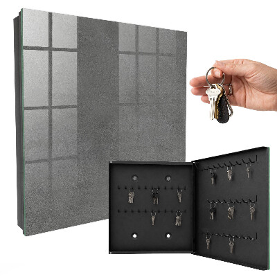 Key storage box Gray texture