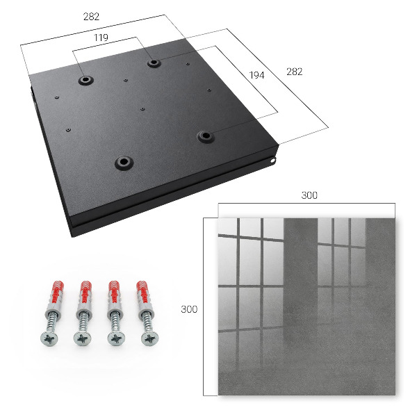 Key storage box Gray texture