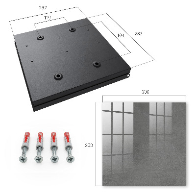 Key storage box Gray texture
