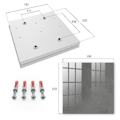 Key storage box Gray texture