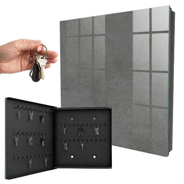 Key storage box Gray texture