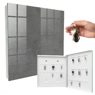 Key storage box Gray texture