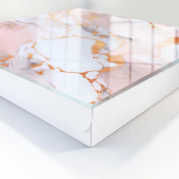 Key cabinet for wall Abstract marble
