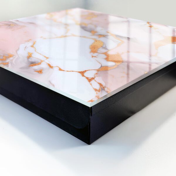 Key cabinet for wall Abstract marble