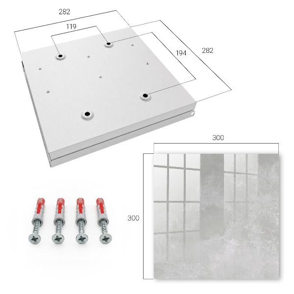 Key storage box Gray elegance