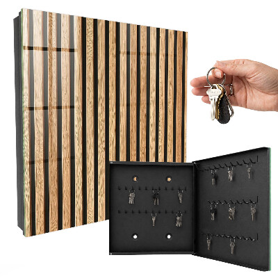 Key cabinet for wall Vertical stripes