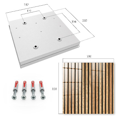 Key cabinet for wall Vertical stripes