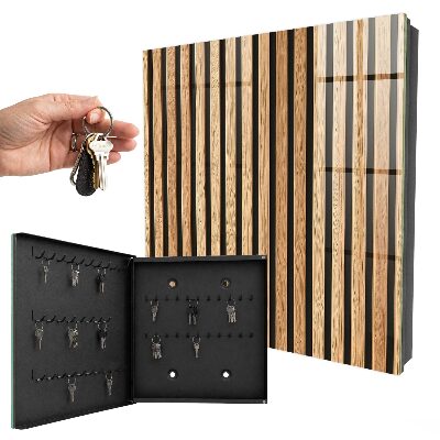 Key cabinet for wall Vertical stripes