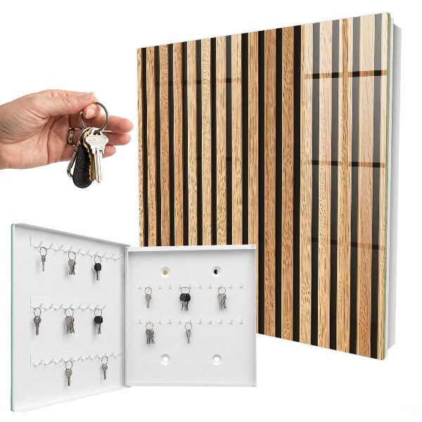 Key cabinet for wall Vertical stripes