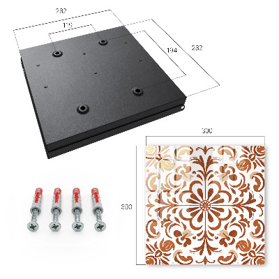 Key cabinet for wall Decorative pattern
