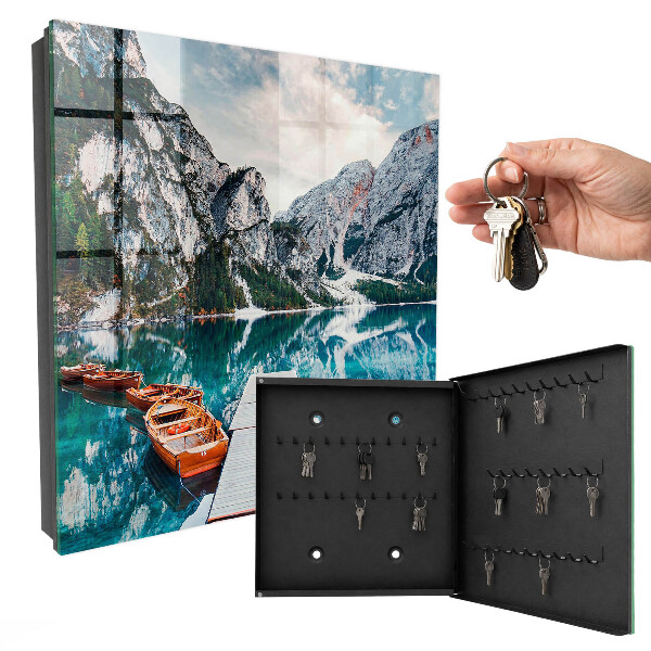 Key storage box Mountain landscape