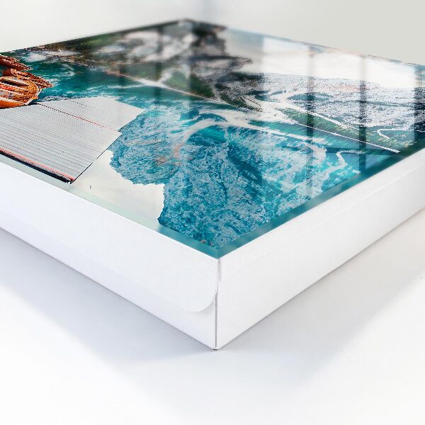 Key storage box Mountain landscape