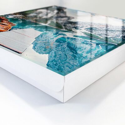 Key storage box Mountain landscape
