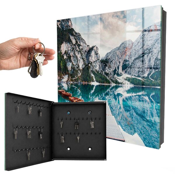 Key storage box Mountain landscape