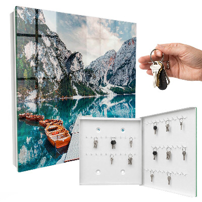 Key storage box Mountain landscape