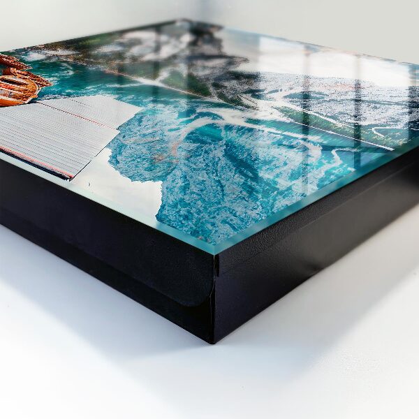 Key storage box Mountain landscape