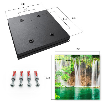 Key cabinet for wall Green Waterfall