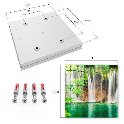 Key cabinet for wall Green Waterfall