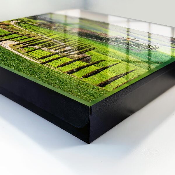 Key storage box Tuscan landscape