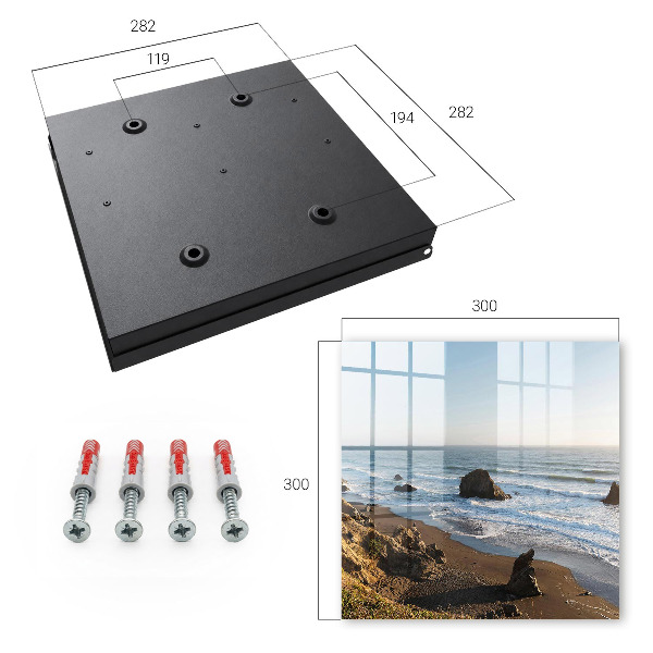 Key cabinet for wall Seaside landscape