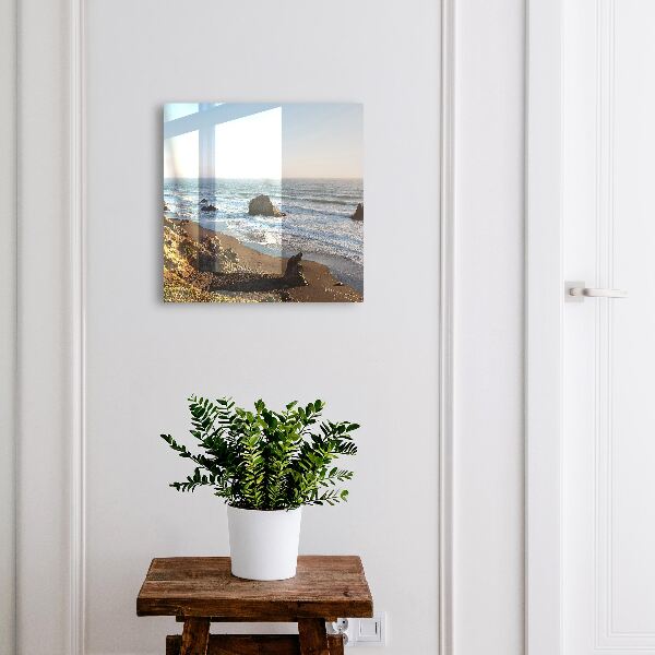 Key cabinet for wall Seaside landscape