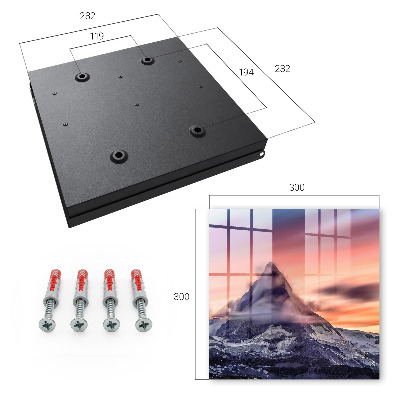 Key cabinet for wall The magic of the mountains