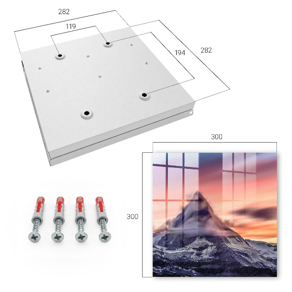 Key cabinet for wall The magic of the mountains