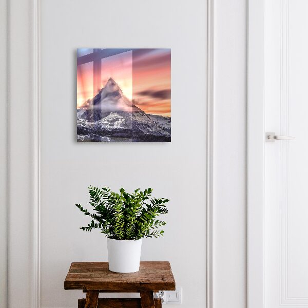 Key cabinet for wall The magic of the mountains