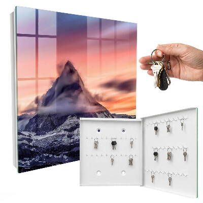 Key cabinet for wall The magic of the mountains