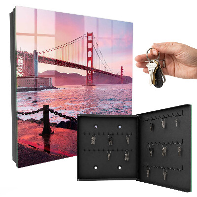 Key cabinet for wall City Bridge