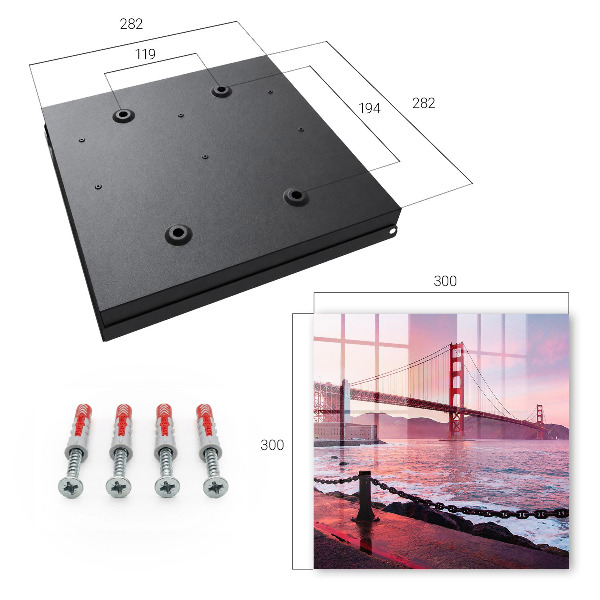 Key cabinet for wall City Bridge