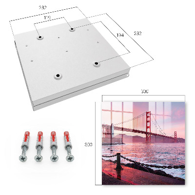 Key cabinet for wall City Bridge