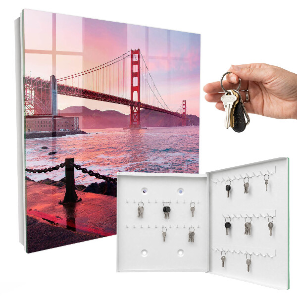 Key cabinet for wall City Bridge