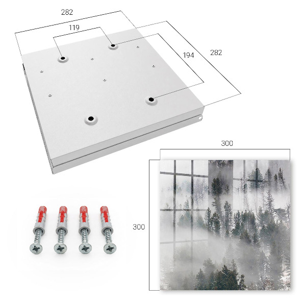 Key storage box Misty green