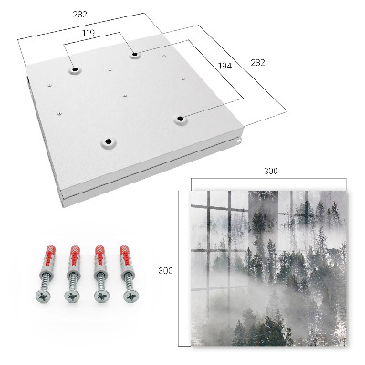 Key storage box Misty green